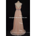 Los cequis de la manera rebordearon los vestidos de noche largos de la gasa del amor de los vestidos